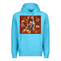 Ocean Blue wizard boy with magic items Premium Hoodie - TumblerDesignByShophia