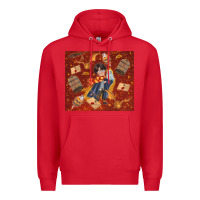 Red wizard boy with magic items Premium Hoodie - TumblerDesignByShophia