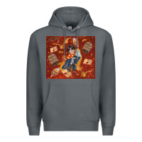 Rock wizard boy with magic items Premium Hoodie - TumblerDesignByShophia