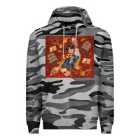 Slate Camo wizard boy with magic items Premium Hoodie - TumblerDesignByShophia
