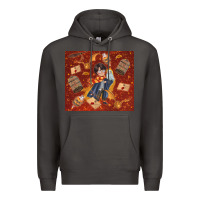 Smoke wizard boy with magic items Premium Hoodie - TumblerDesignByShophia