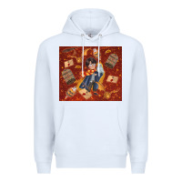 White wizard boy with magic items Premium Hoodie - TumblerDesignByShophia