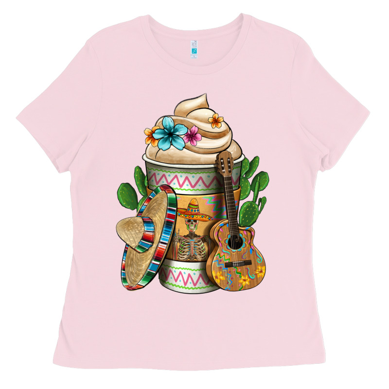 Mexican Hot Coffee Cup Ladies Tee by FaDigitalArtStudio | Teevron