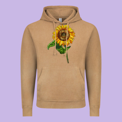 Mammoth Sunflower Vintage Hoodie Designed By Lillyallendesigns