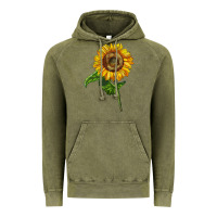 Vintage Olive mammoth sunflower Vintage Hoodie - LillyAllenDesigns