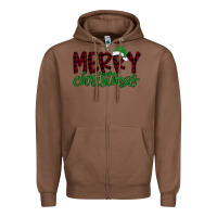 Chestnut Merry Christmas Zipper Hoodie - Bettercallsaul