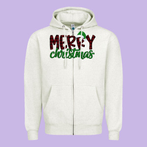 Merry Christmas Zipper Hoodie Designed By Bettercallsaul