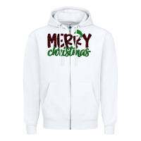 White Merry Christmas Zipper Hoodie - Bettercallsaul