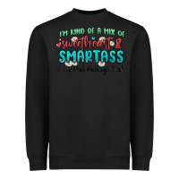 Black im  kind of a mix of sweetheart and smartass Heavyweight Sweatshirt - MaliasSmallBusiness