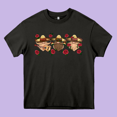 Mexico Gnomes Heavy Core Tee Designed By Hra Design Shop