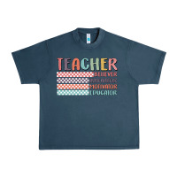 Midnight Navy retro teacher Urban Heavy Tee - MaliasSmallBusiness