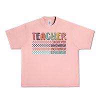 Salmon retro teacher Urban Heavy Tee - MaliasSmallBusiness