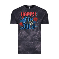 Cloud Black happy 4th of july Vintage Tee - MaliasSmallBusiness