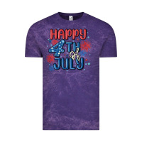 Cloud Purple happy 4th of july Vintage Tee - MaliasSmallBusiness
