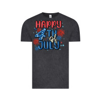 Vintage Black happy 4th of july Vintage Tee - MaliasSmallBusiness