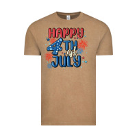 Vintage Coffee happy 4th of july Vintage Tee - MaliasSmallBusiness