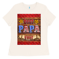 Bone best papa ever air freshener Ladies Tee - HRA Design Shop