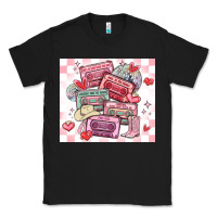 Black valentine's day cassette tapes Classic Tee - MaliasSmallBusiness