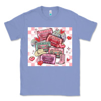 Colony Blue valentine's day cassette tapes Classic Tee - MaliasSmallBusiness