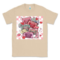 Mushroom valentine's day cassette tapes Classic Tee - MaliasSmallBusiness