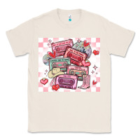 Natural valentine's day cassette tapes Classic Tee - MaliasSmallBusiness