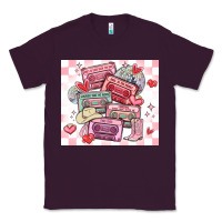 Plum valentine's day cassette tapes Classic Tee - MaliasSmallBusiness