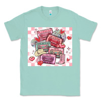 Seafoam valentine's day cassette tapes Classic Tee - MaliasSmallBusiness
