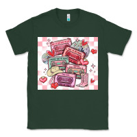 Sports Green valentine's day cassette tapes Classic Tee - MaliasSmallBusiness