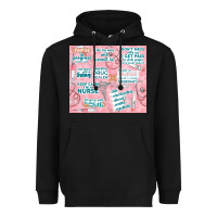 Black funny nurse Heavyweight Hoodie - TumblerDesignByShophia