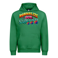 Emerald Normalize our differences Autism Urban Hoodie - FaDigitalArtStudio