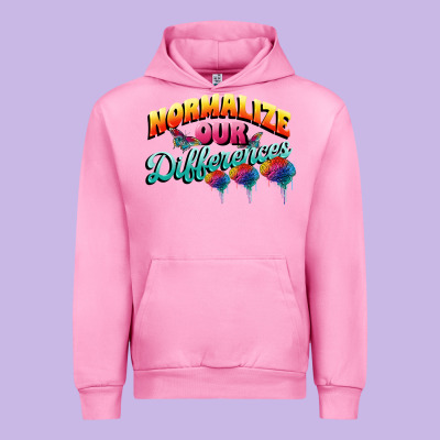 Normalize Our Differences Autism Urban Hoodie Designed By Fadigitalartstudio
