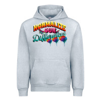 Heather Grey Normalize our differences Autism Urban Hoodie - FaDigitalArtStudio