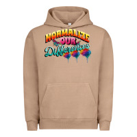 Pigment Burro Normalize our differences Autism Urban Hoodie - FaDigitalArtStudio
