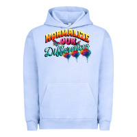 Pigment Grape Ice Normalize our differences Autism Urban Hoodie - FaDigitalArtStudio