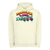 Pigment Pistachio Normalize our differences Autism Urban Hoodie - FaDigitalArtStudio