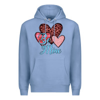 Colony Blue hearts be mine Premium Hoodie - JahusDesignShop