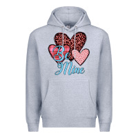 Heather Grey hearts be mine Premium Hoodie - JahusDesignShop