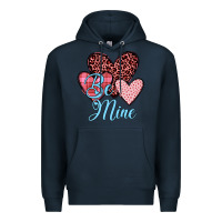 Navy hearts be mine Premium Hoodie - JahusDesignShop