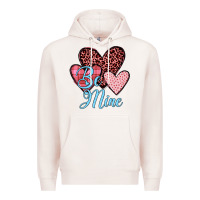 Pale Pink hearts be mine Premium Hoodie - JahusDesignShop
