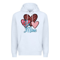 White hearts be mine Premium Hoodie - JahusDesignShop