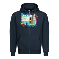 Navy Happy Camper Zipper Hoodie - Bettercallsaul