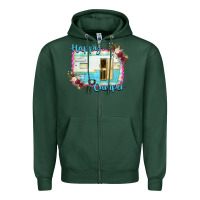 Sports Green Happy Camper Zipper Hoodie - Bettercallsaul