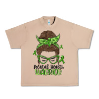 Burro messy bun mental health warrior Urban Heavy Tee - MaliasSmallBusiness