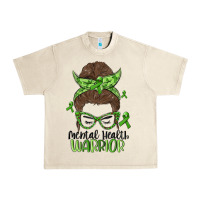 Messy Bun Mental Health Warrior Urban Heavy Tee | Teevron