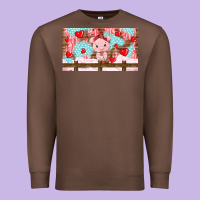 Cute Pig Premium Sweatshirt Designed By Tumblerdesignbyshophia