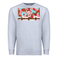 Heather Grey cute pig Premium Sweatshirt - TumblerDesignByShophia