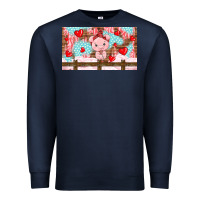 Navy cute pig Premium Sweatshirt - TumblerDesignByShophia
