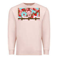 Pale Pink cute pig Premium Sweatshirt - TumblerDesignByShophia