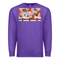 Purple cute pig Premium Sweatshirt - TumblerDesignByShophia