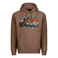 Chestnut Badass Mama motorcycle Premium Hoodie - HowdyJamesFarm